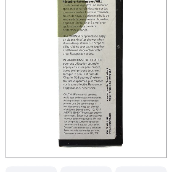 Will Soothe and Cool Peppermint Chamomile Oil NIB - Picture 3 of 4